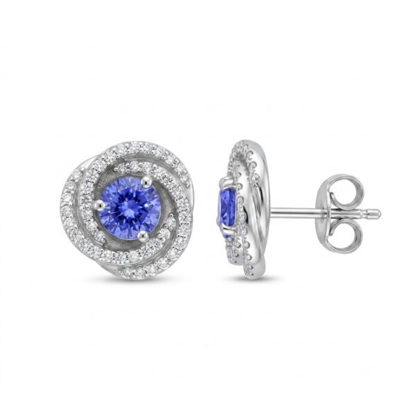 Tanzanite Earrings-TZE016