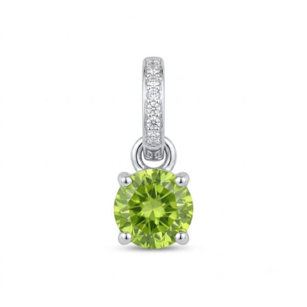 Peridot & White Topaz Pendant-PP016