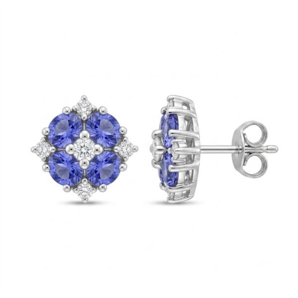 Tanzanite Earrings-TZE017