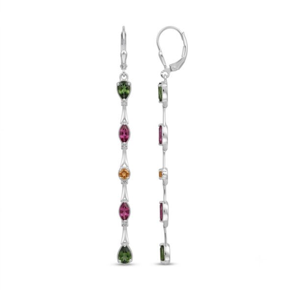 Tourmaline Leverback Earrings-TE019