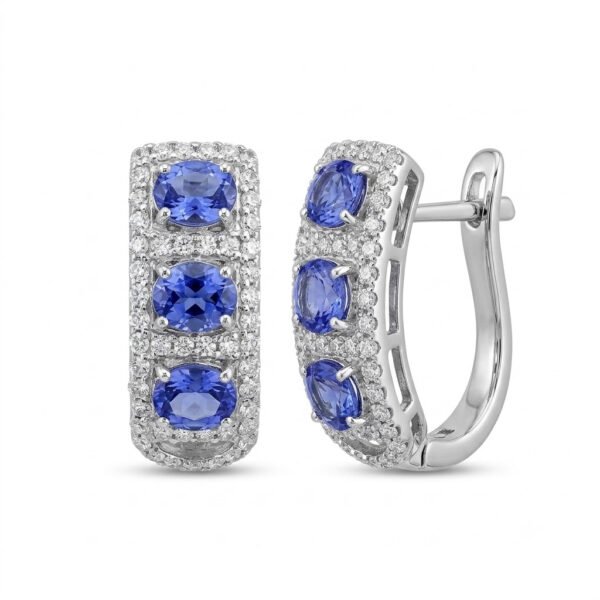 Tanzanite Earrings-TZE002