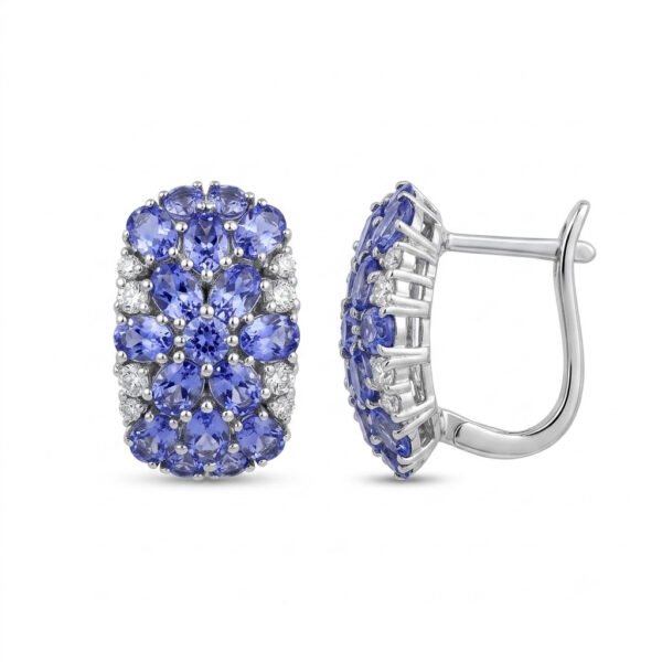 Tanzanite Earrings-TZE020