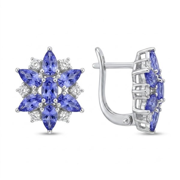 Tanzanite Earrings-TZE021