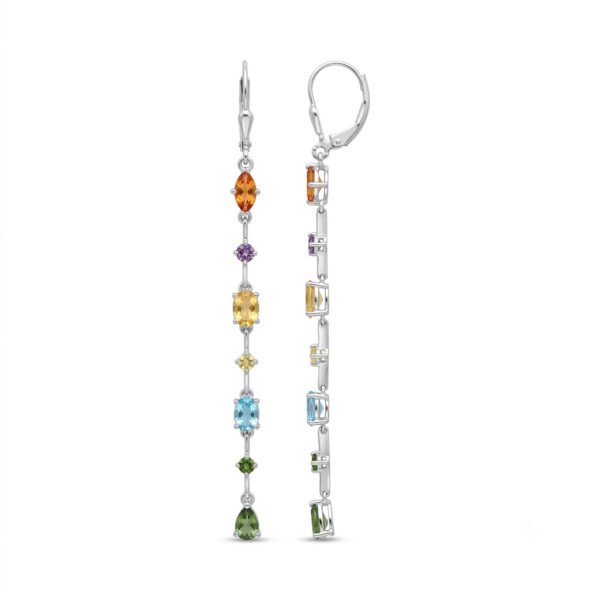 Tourmaline Leverback Earrings-TE022