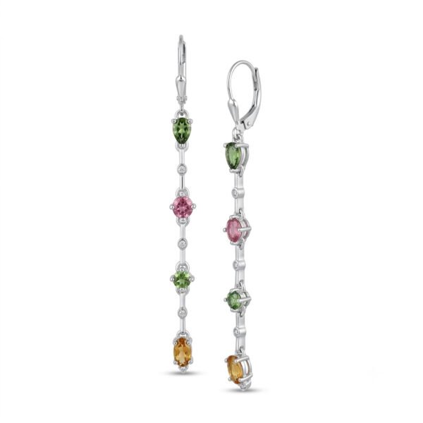 Tourmaline Leverback Earrings-TE025
