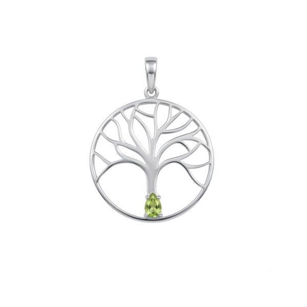Peridot Tree Of Life Pendant-PP003