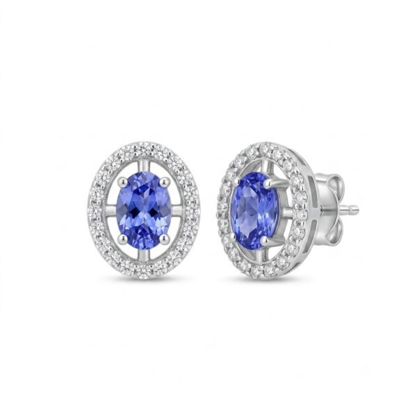 Tanzanite Earrings-TZE004