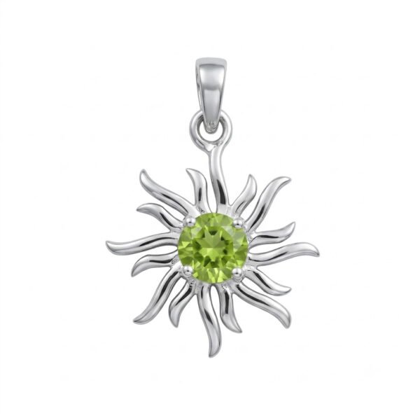 Peridot Sun Pendant-PP004