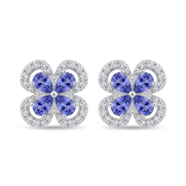 Tanzanite Earrings-TZE005