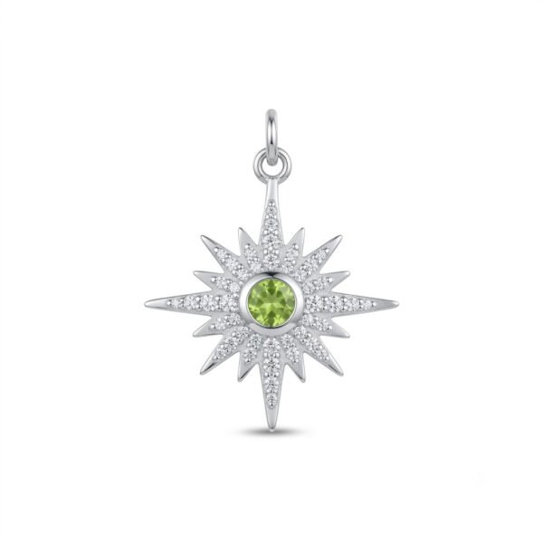 Peridot North Star Pendant-PP006
