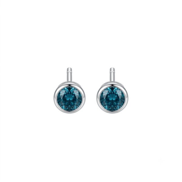 London Blue Topaz Stud Earrings-LBTE008