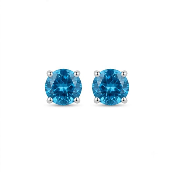 London Blue Topaz Stud Earrings-LBTE009