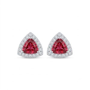 Garnet Stud Earrings - GER - 013